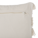 Dekokissen Streifenmuster beige bestickt 45 x 45 cm VILLUR