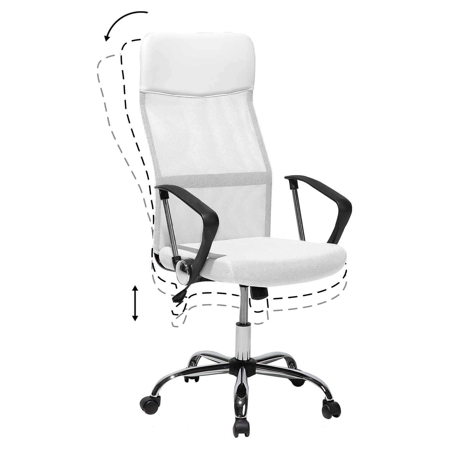 Bürostuhl drehbar DESIGN Weiss