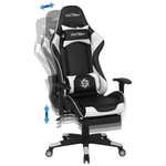 Gaming Stuhl drehbar VICTORY Kunstleder Weiss