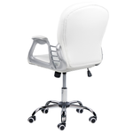 Bürostuhl drehbar PRINCESS Kunstleder Weiss