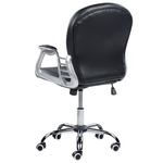 Bürostuhl drehbar PRINCESS Kunstleder Schwarz