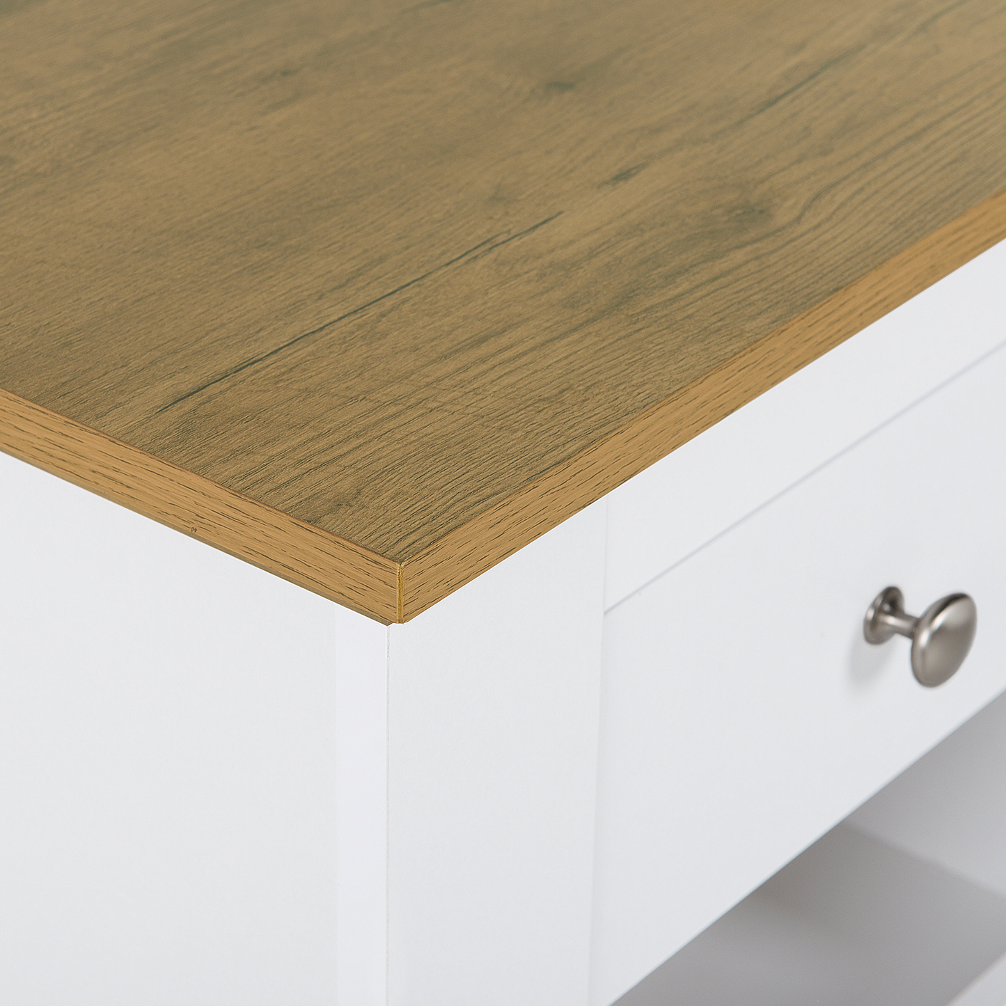 Nachttisch mit 1 Schublade WINGLAY Weiss