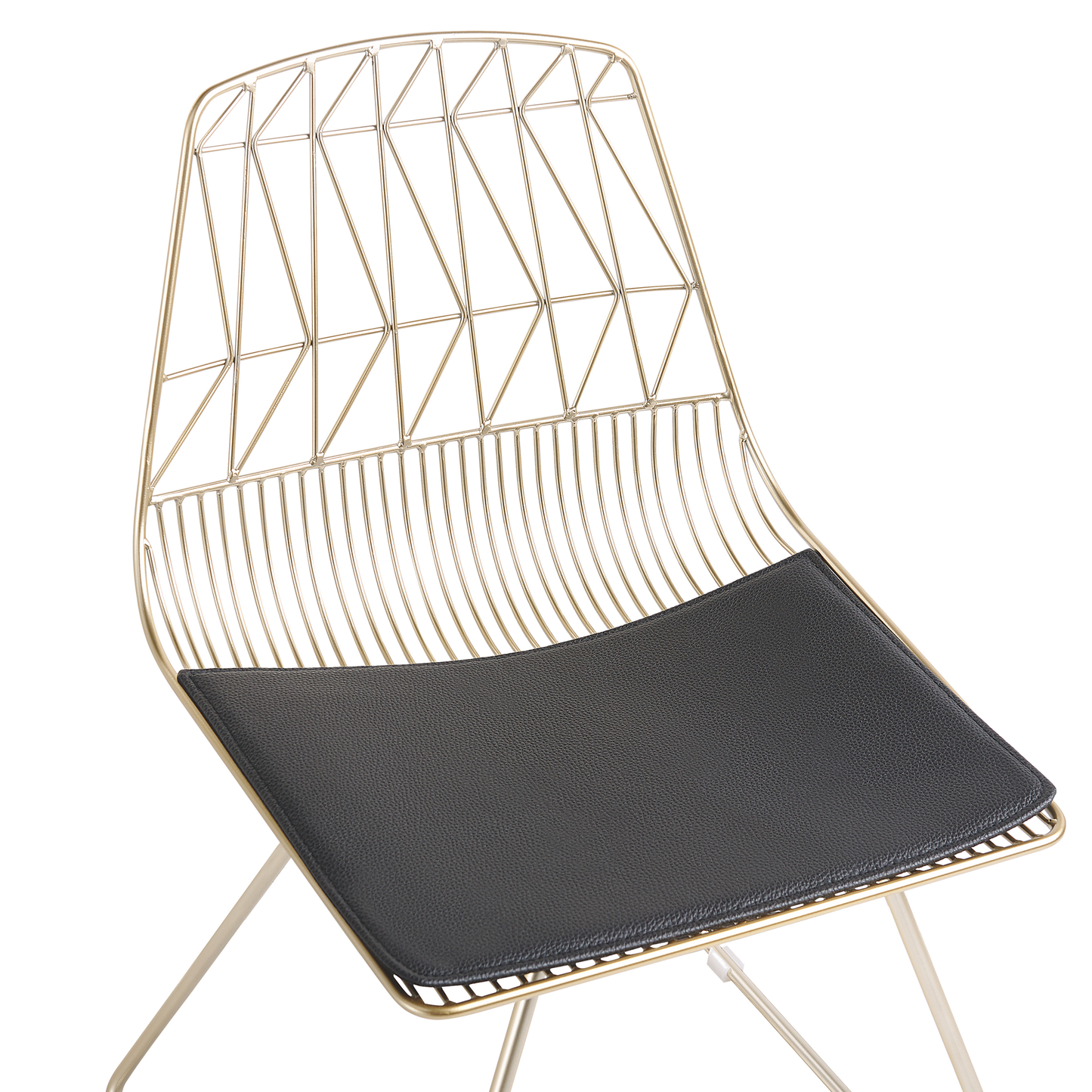 Esszimmerstuhl 2er Set HARLAN Metall Gold