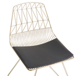 Esszimmerstuhl 2er Set HARLAN Metall Gold