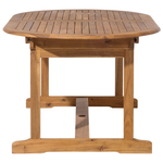 Gartenmöbel Set 8-Sitzer MAUI Akazienholz Grau