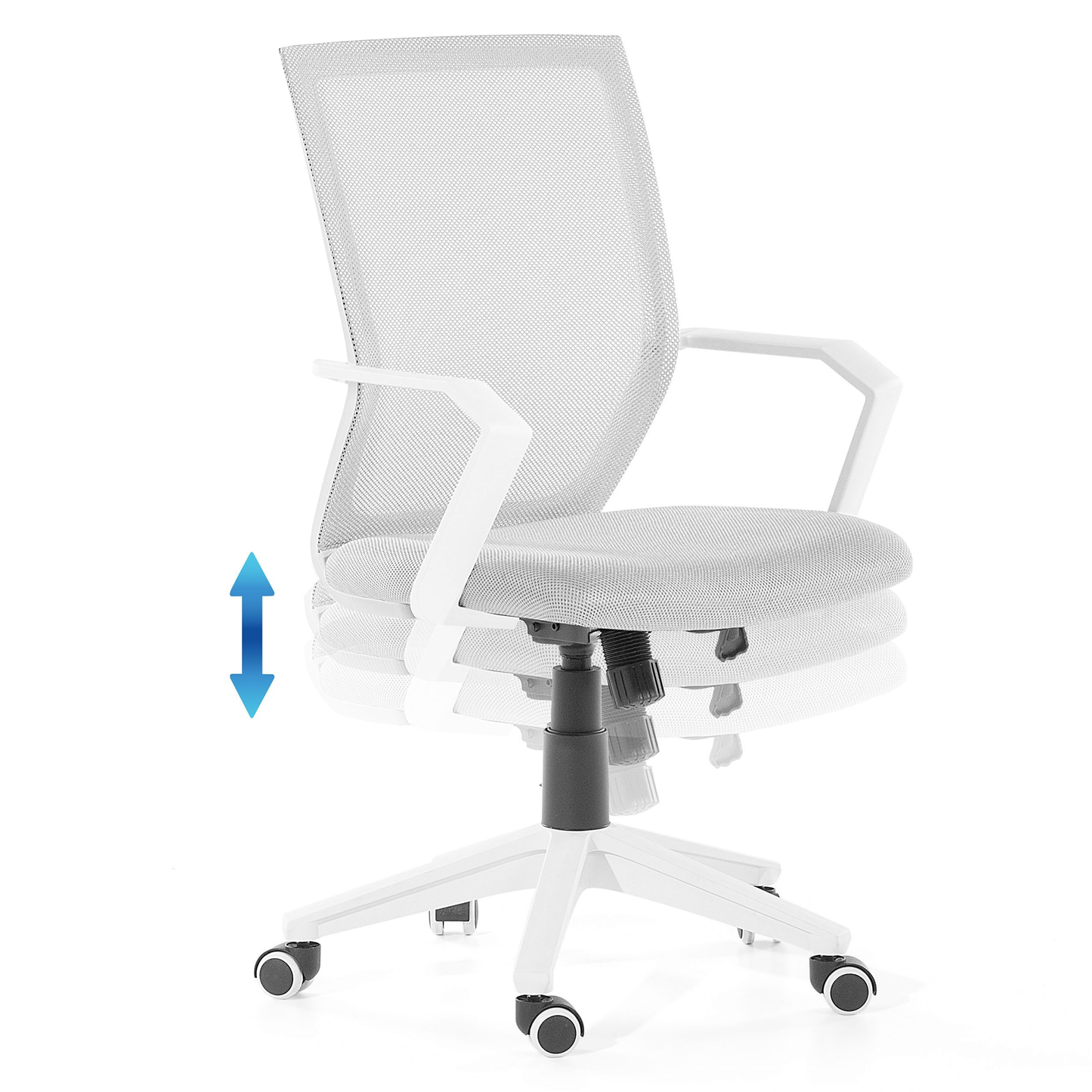 Bürostuhl grau höhenverstellbar RELIEF