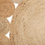 Teppich Jute beige ø 120 cm Kurzflor AHLAT