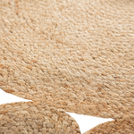Teppich Jute beige ø 120 cm Kurzflor AHLAT