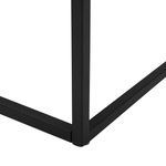 Couchtisch dunkler Holzfarbton / schwarz rechteckig 100 x 60 x 40 cm DELANO