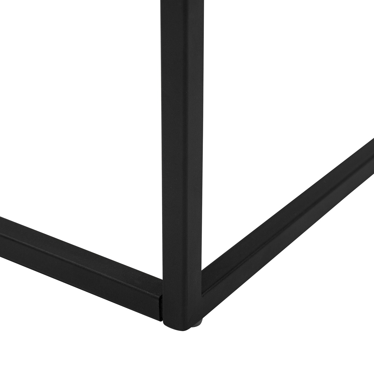 Couchtisch heller Holzfarbton / schwarz rechteckig 100 x 60 x 40 cm DELANO