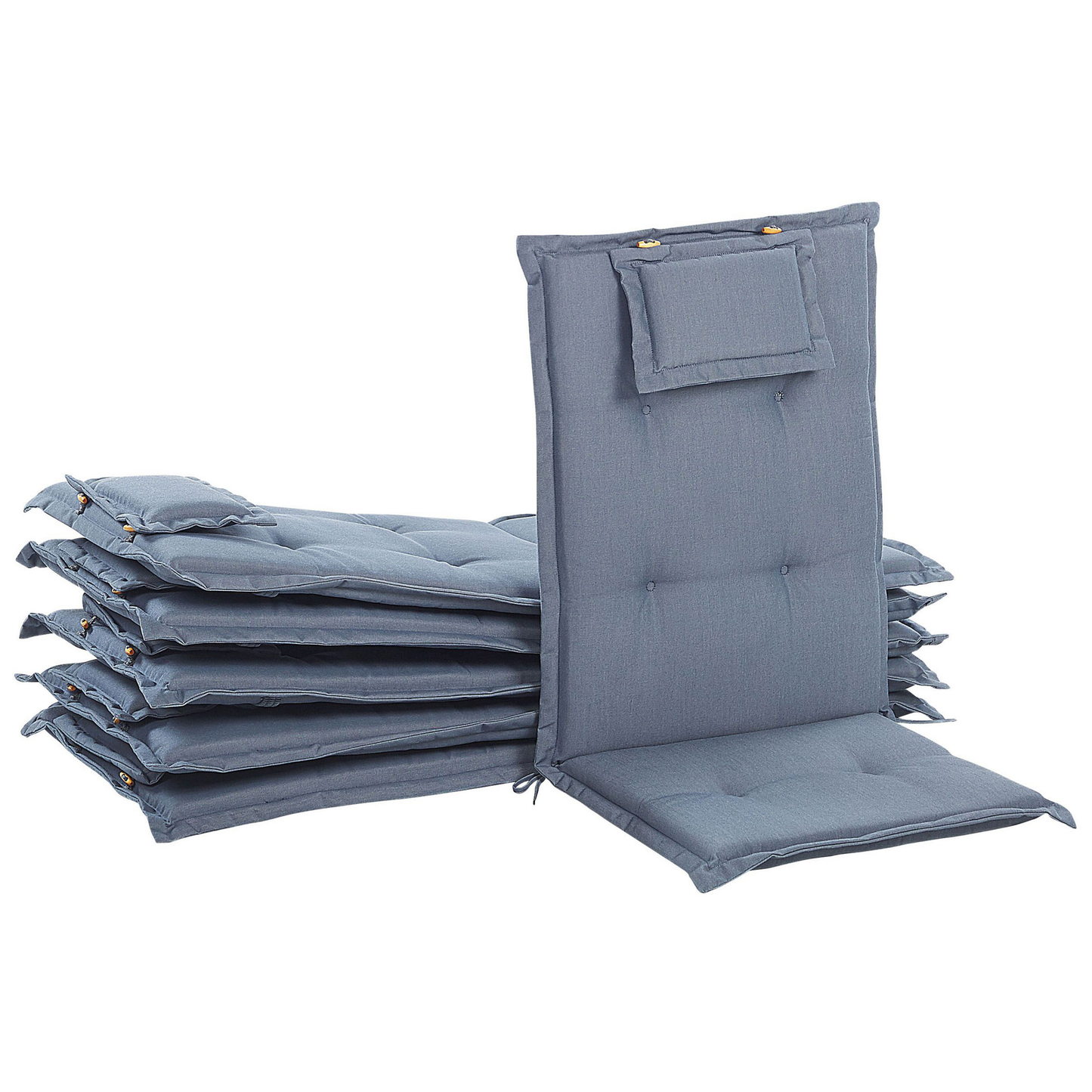 Sitzauflagen 6er Set TOSCANA 50 x 70 cm Blau