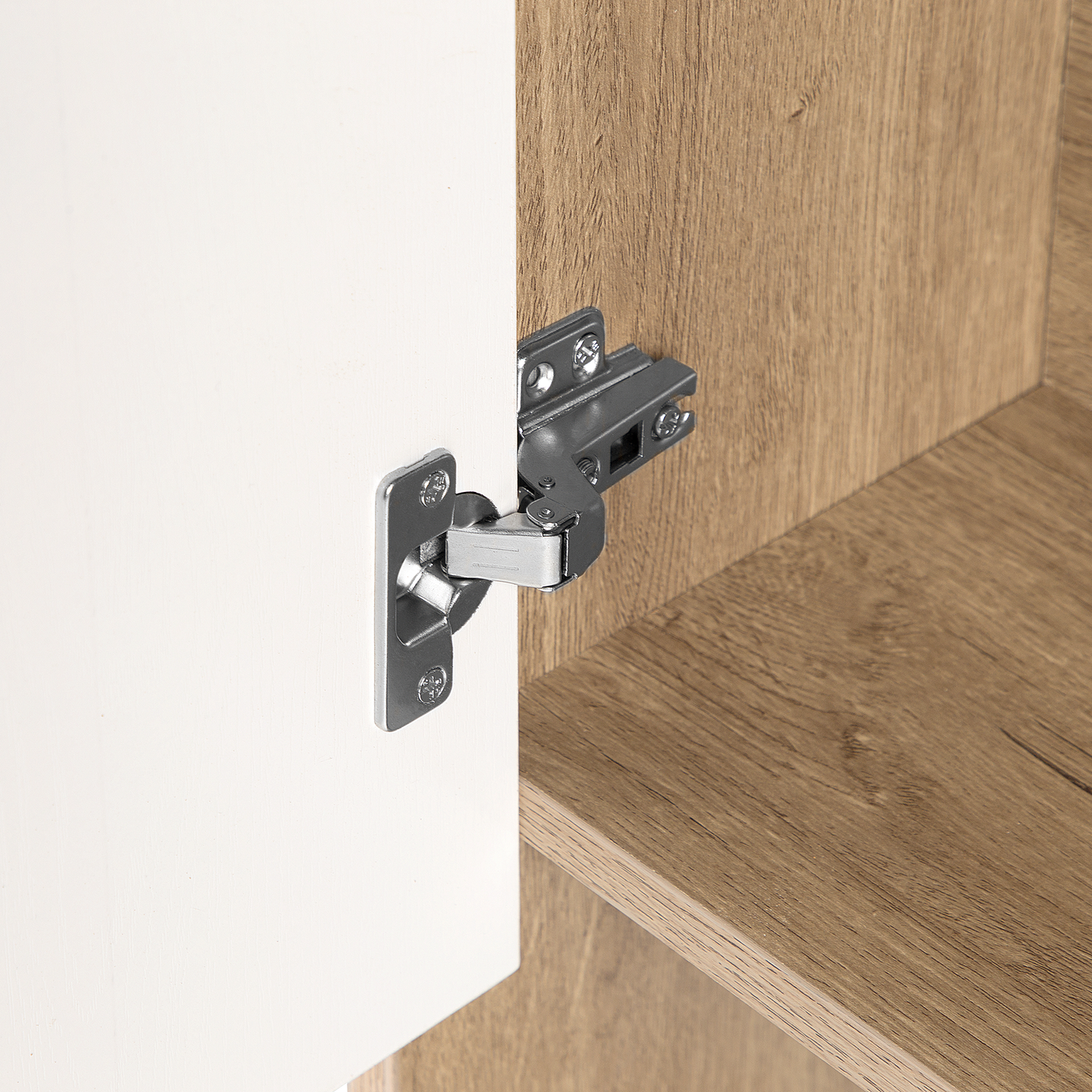 Bücherschrank GRADA 175 cm Dunkelbraun / Weiss