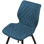 Esszimmerstuhl 2er Set LISLE Seeblau