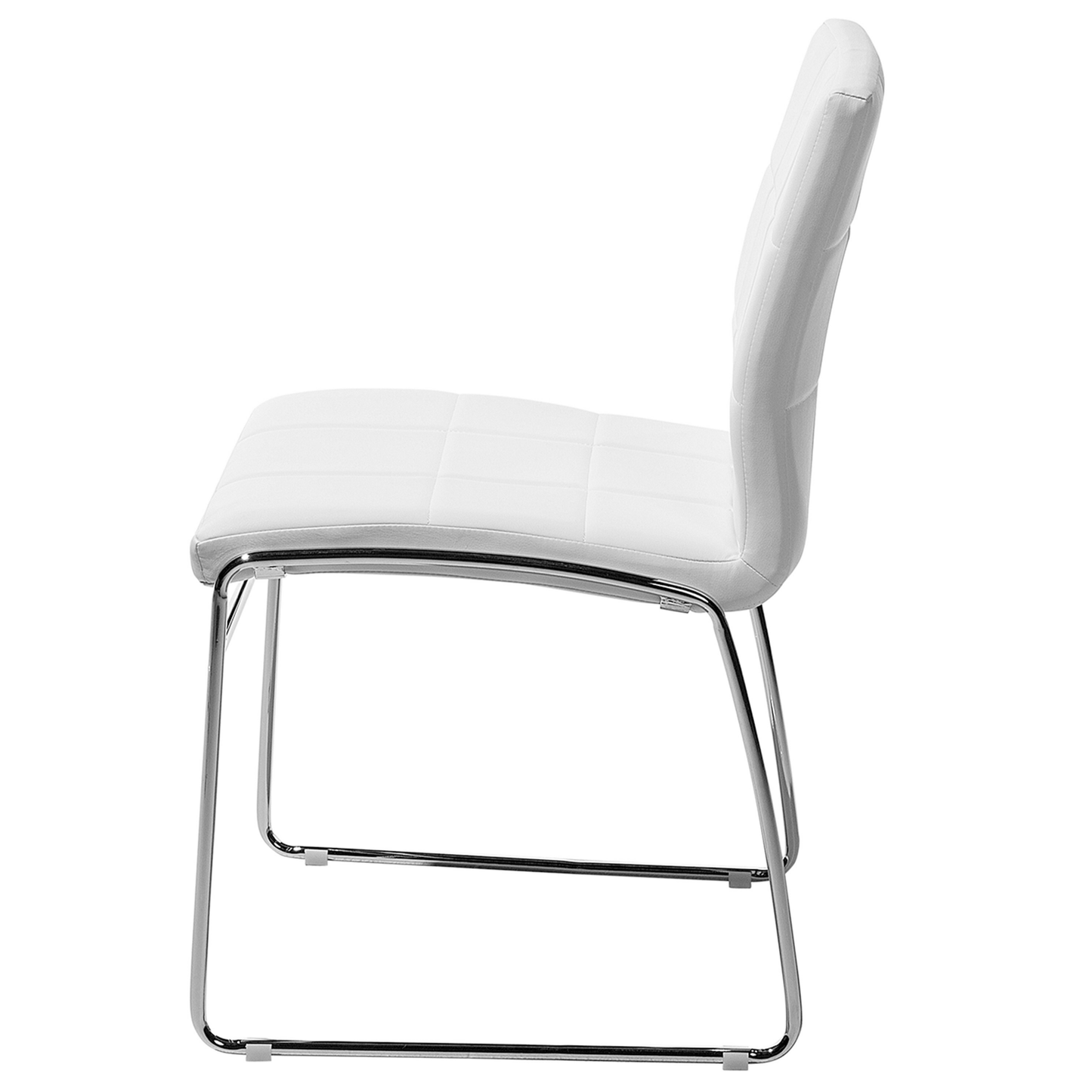 2er Set Kunstleder Esszimmerstuhl Weiss KIRON