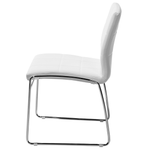 2er Set Kunstleder Esszimmerstuhl Weiss KIRON