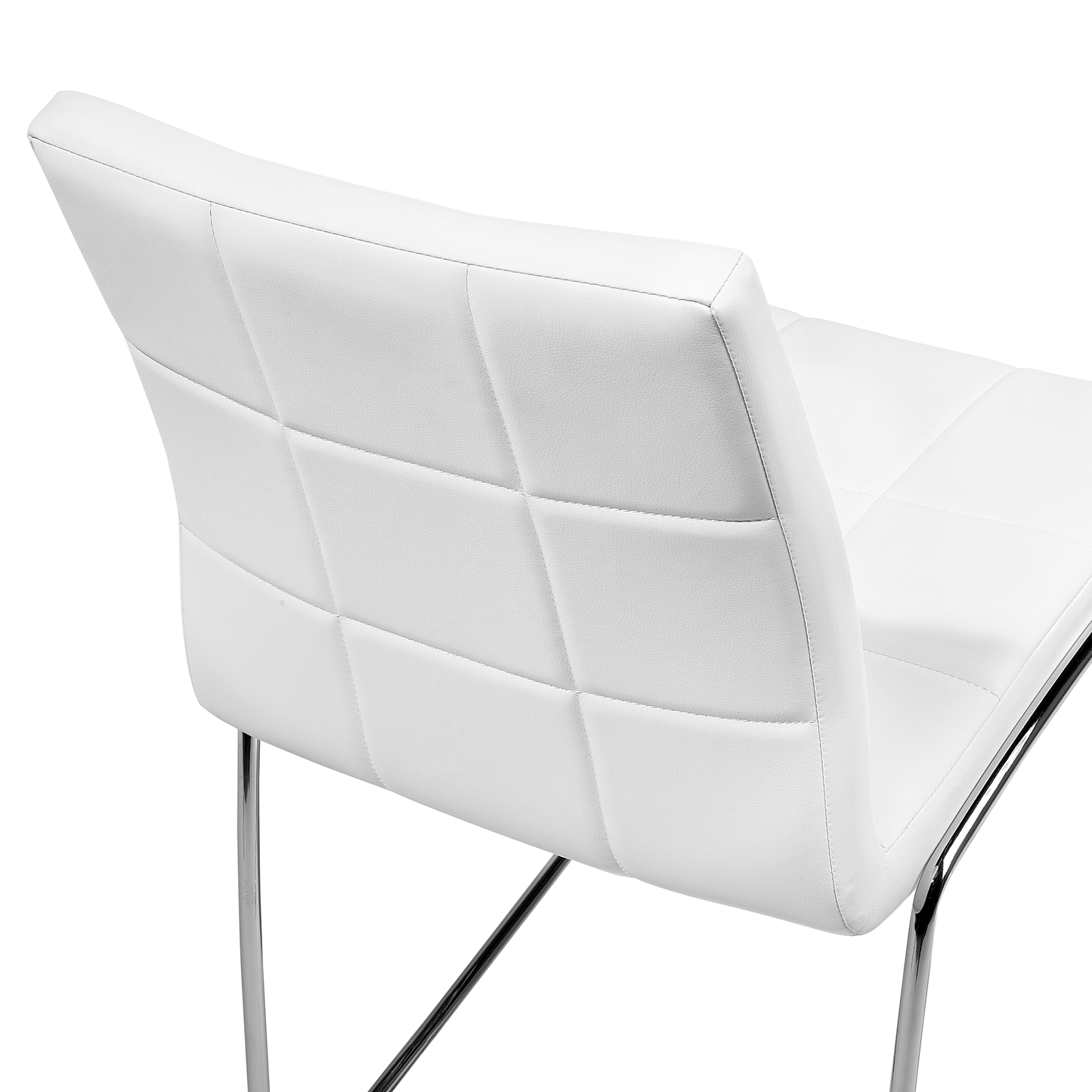 2er Set Kunstleder Esszimmerstuhl Weiss KIRON