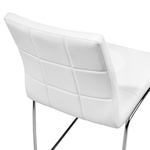 2er Set Kunstleder Esszimmerstuhl Weiss KIRON