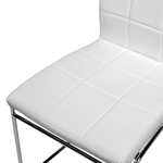 2er Set Kunstleder Esszimmerstuhl Weiss KIRON
