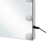 LED-Badezimmer-Spiegel LUCENAY 40 cm 50 cm Silber