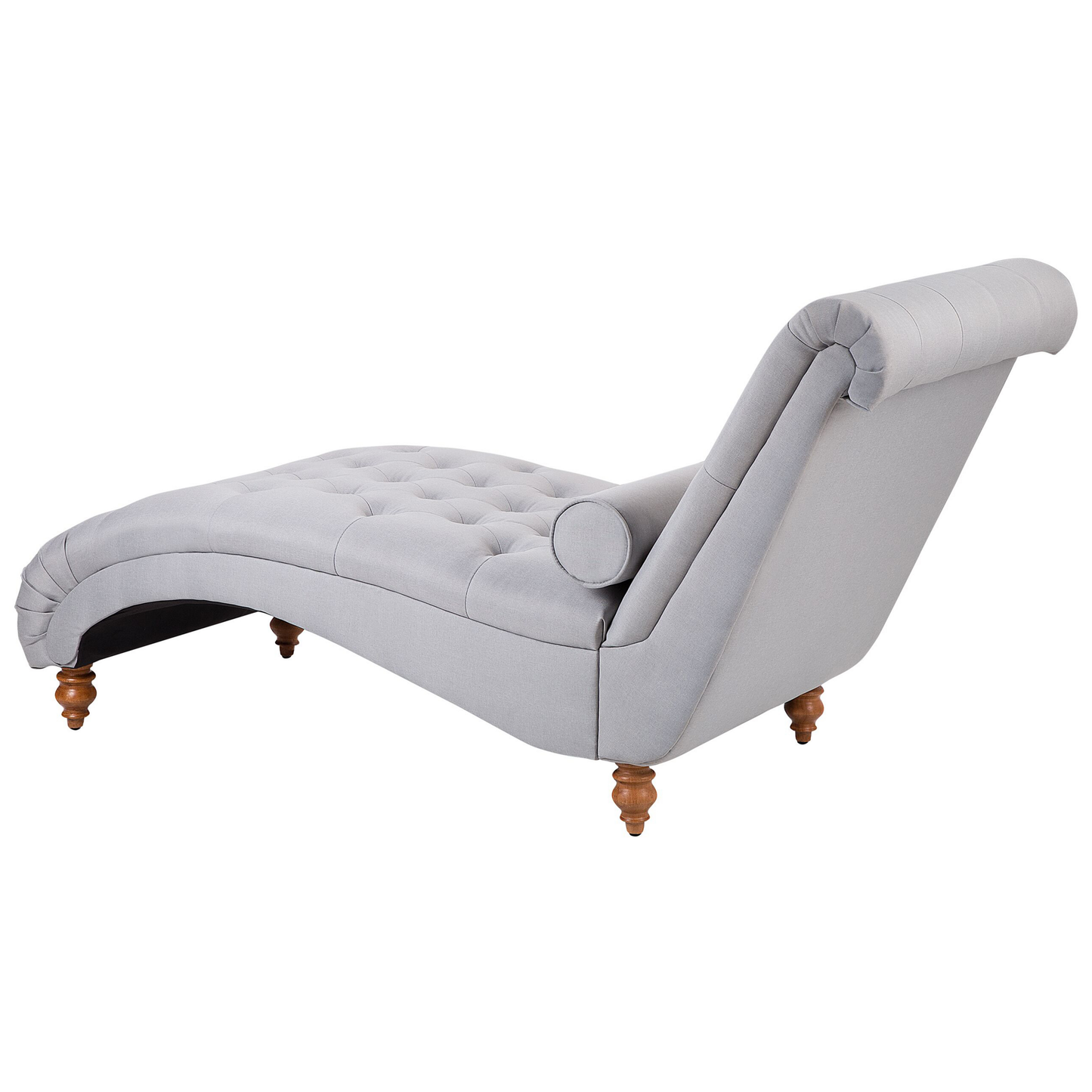Chaiselongue Polsterbezug hellgrau MURET