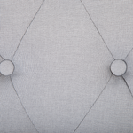 Chaiselongue Polsterbezug hellgrau MURET