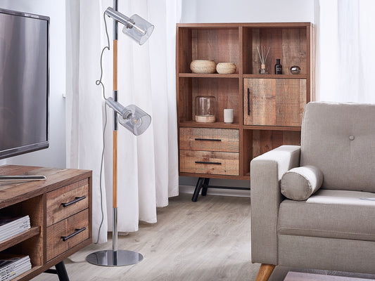 Bücherschrank ATLANTA 131 cm Braun