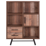 Bücherschrank ATLANTA 131 cm Braun