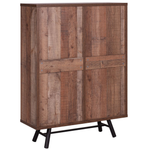 Bücherschrank ATLANTA 131 cm Braun