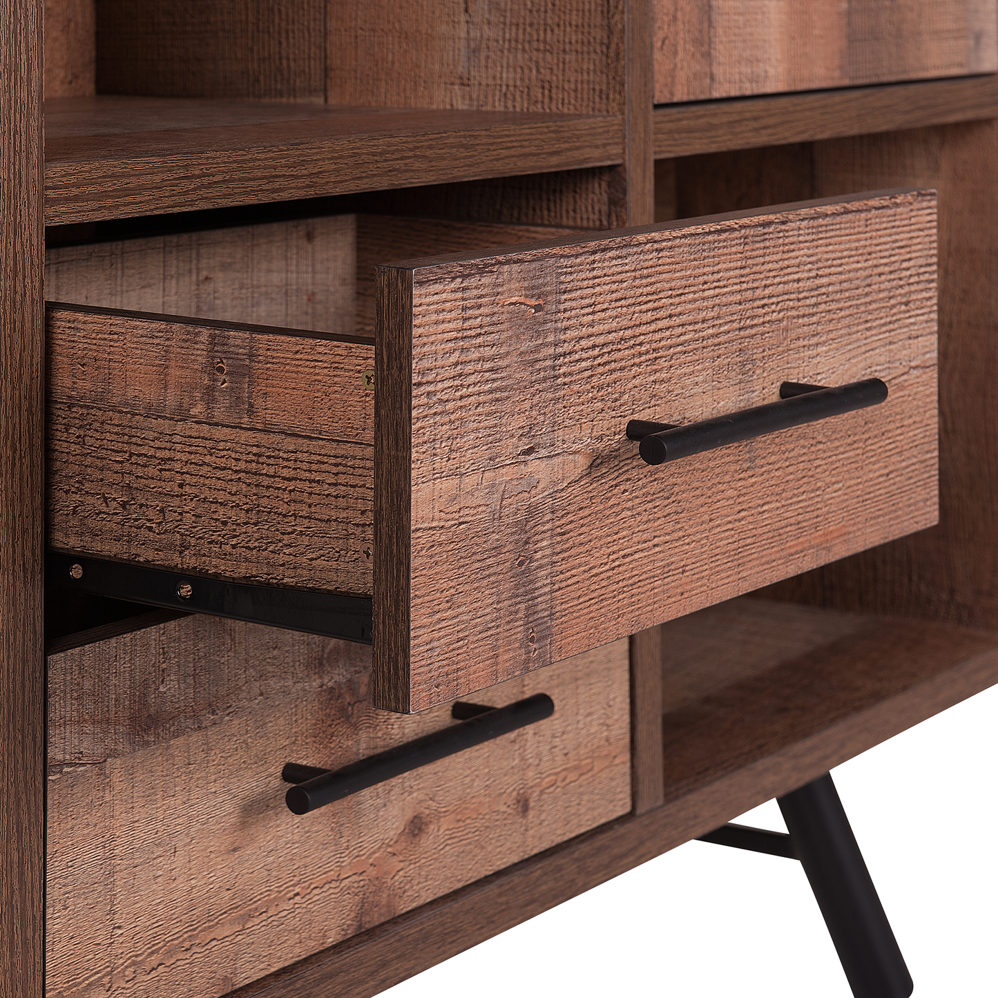 Bücherschrank ATLANTA 131 cm Braun