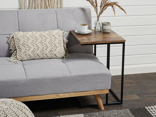 Beistelltisch Holzoptik braun quadratisch 40 x 40 cm TROY