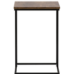 Beistelltisch Holzoptik braun quadratisch 40 x 40 cm TROY