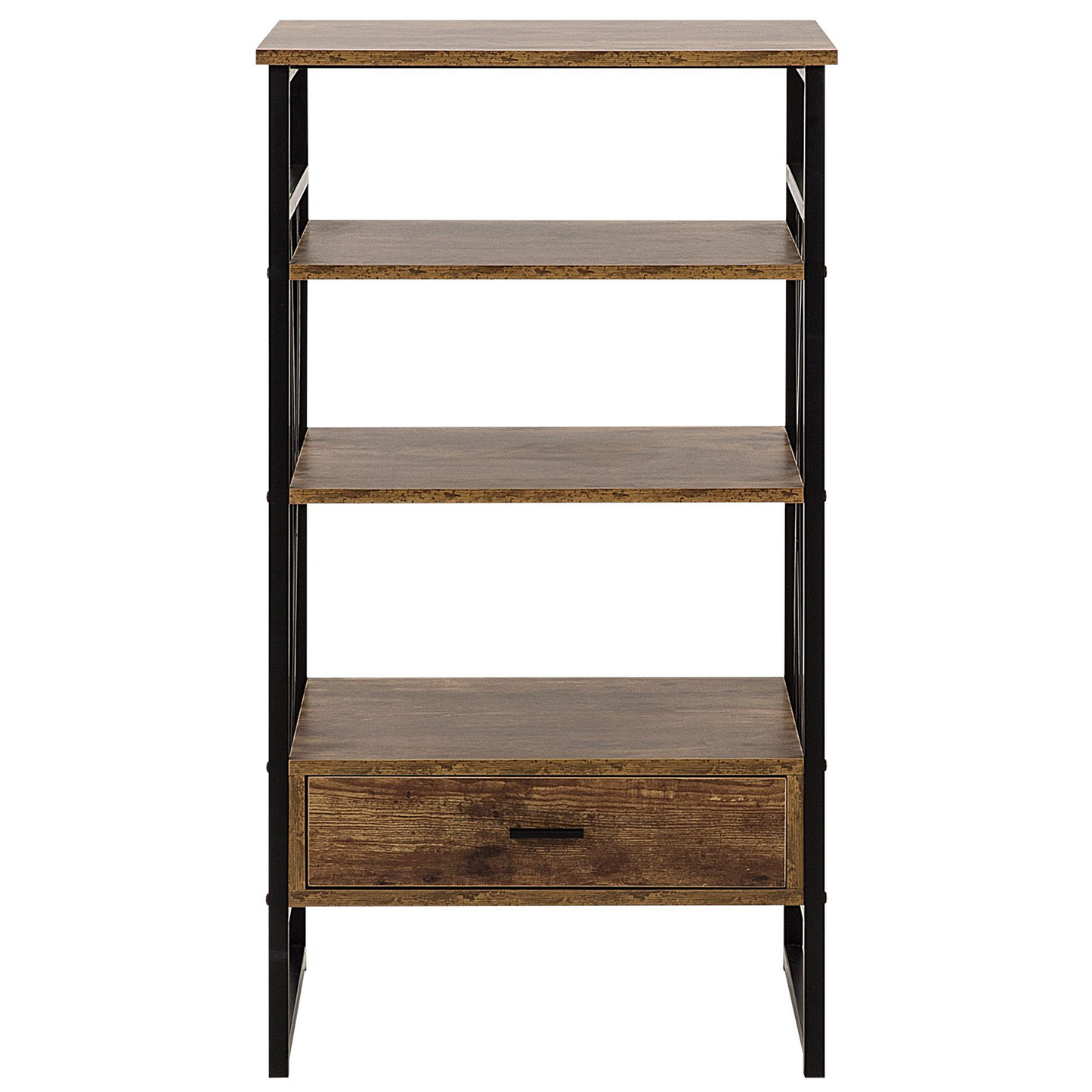 Bücherregal mit 3 Fächern KEENE 101 cm Dunkelbraun