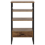 Bücherregal mit 3 Fächern KEENE 101 cm Dunkelbraun