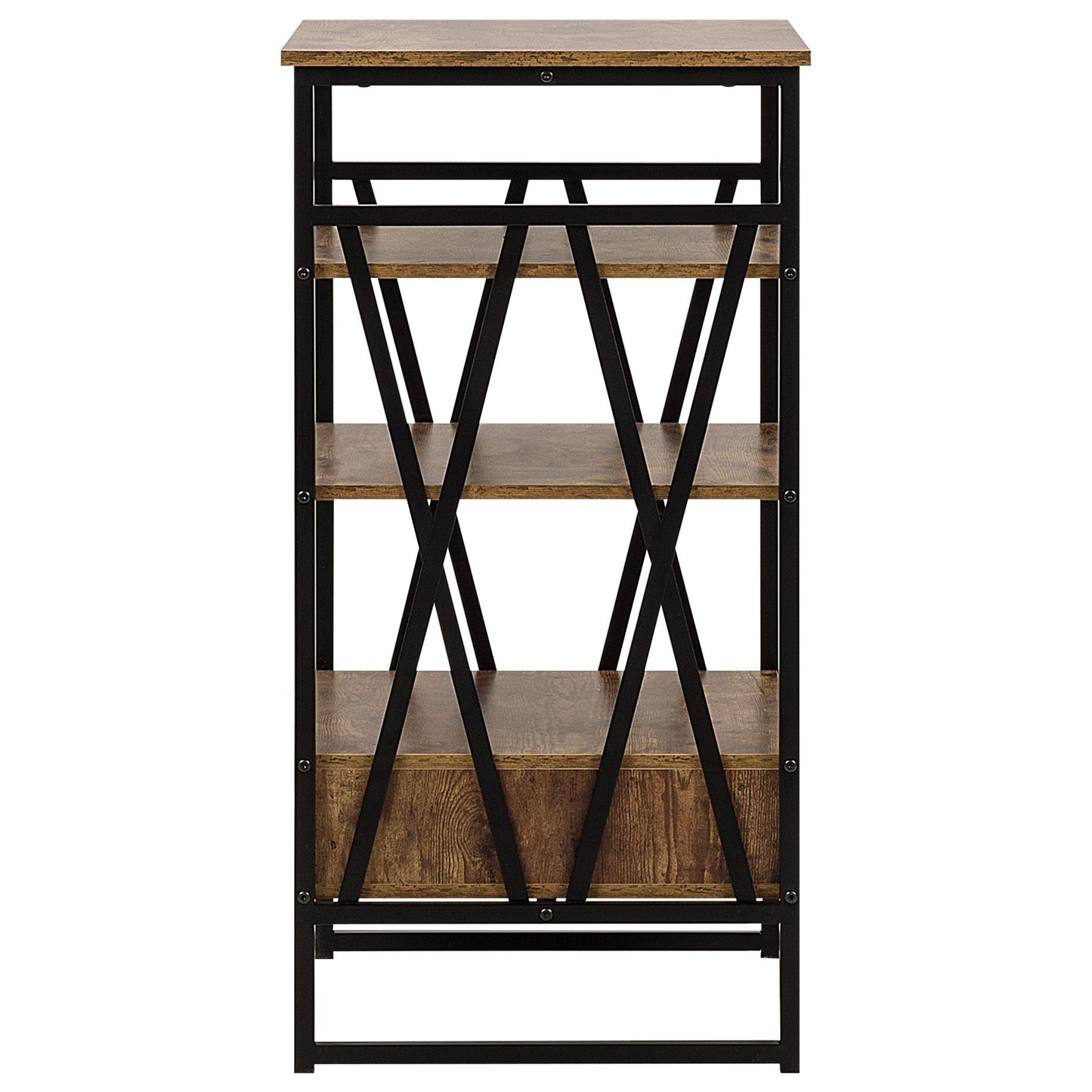 Bücherregal mit 3 Fächern KEENE 101 cm Dunkelbraun