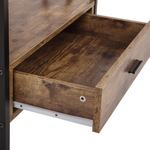 Bücherregal mit 3 Fächern KEENE 101 cm Dunkelbraun