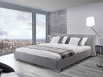 Wasserbett Stoff PARIS 140 x 200 cm Grau