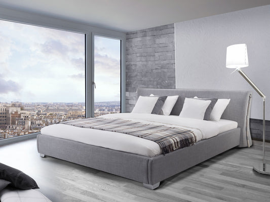 Wasserbett Stoff PARIS 140 x 200 cm Grau