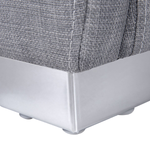 Wasserbett Stoff PARIS 140 x 200 cm Grau