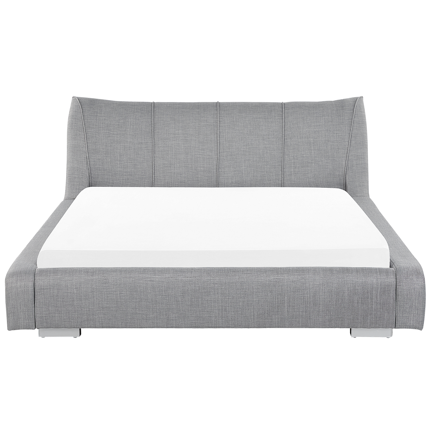 Wasserbett Stoff NANTES 180 x 200 cm Hellgrau