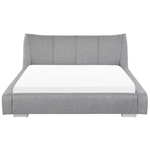 Wasserbett Stoff NANTES 180 x 200 cm Hellgrau