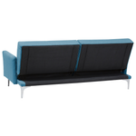3-Sitzer Schlafsofa seeblau / silber LUCAN