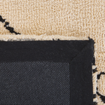 Teppich beige / schwarz 140 x 200 cm Shaggy MUTKI