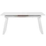 Ausziehbarer Esstisch KALUNA Weiss 160/200 cm 90 cm
