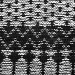 Teppich Leder schwarz / beige 80 x 150 cm abstraktes Muster Kurzflor SOKUN