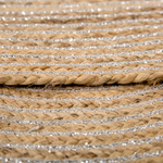 Teppich Jute beige ⌀ 140 cm Kurzflor AKBELEN