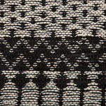 Teppich Leder schwarz / beige 140 x 200 cm abstraktes Muster Kurzflor SOKUN