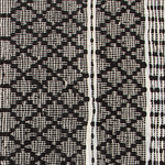 Teppich Leder schwarz / beige 80 x 150 cm Kurzflor FEHIMLI