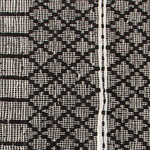 Teppich Leder schwarz / beige 140 x 200 cm Kurzflor FEHIMLI