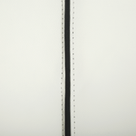 Wasserbett mit LED Echtleder NANTES 140 x 200 cm Cremeweiss