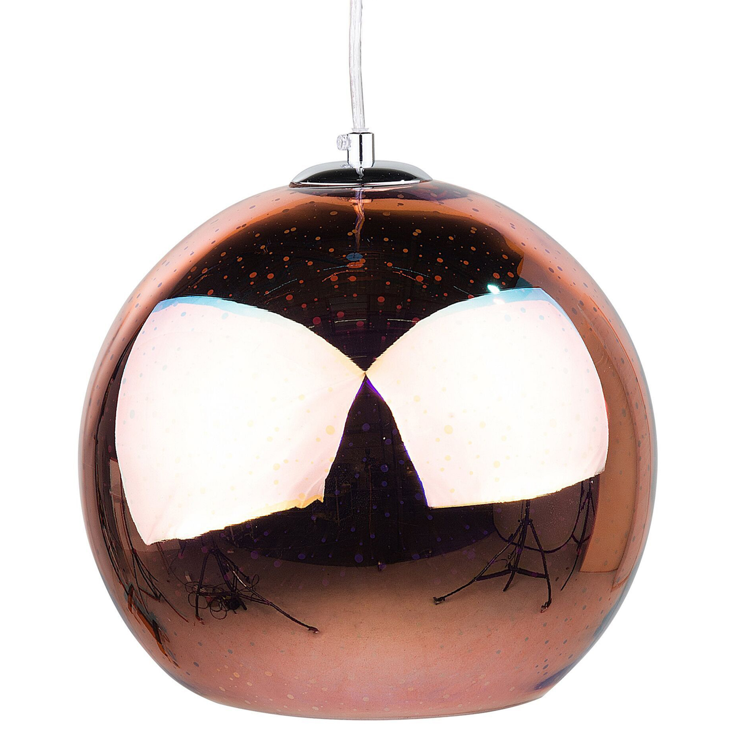 Hängelampe SESSERA Glas Kupfer